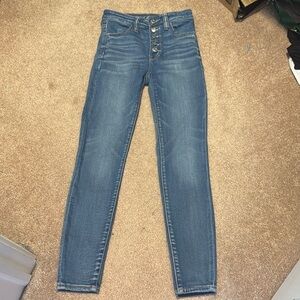 American eagle super hi-rise jegging size 2 short